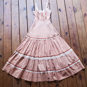 Gunne Sax peach cali